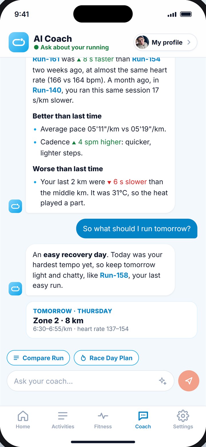 Windlace AI coach chat